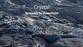  Presentation with lava - Slide set having lava-flow-on-big-island background and a ocean colored foreground