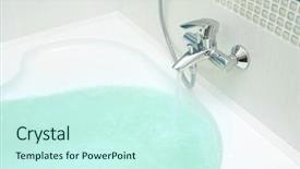  Presentation with bathroom - Slides with lava lamp - luxurious modern design of bathroom background and a cool aqua colored foreground