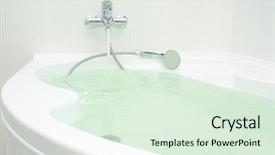  Presentation with modern hi tech design - Cool new theme with lava lamp - luxurious modern design of bathroom backdrop and a sky blue colored foreground