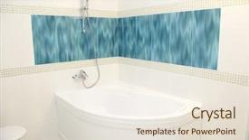  Presentation with lava - Beautiful slides featuring lava lamp - luxurious modern design of bathroom backdrop and a sky blue colored foreground