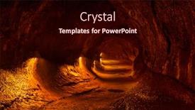  Presentation with lava - PPT theme featuring lava tube on big island hawaii usa background and a wine colored foreground