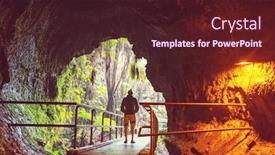  Presentation with lava - Cool new presentation design with lava tube on big island hawaii usa backdrop and a wine colored foreground