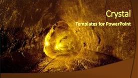  Presentation with lava - PPT theme enhanced with lava tube background and a tawny brown colored foreground