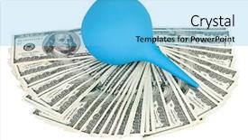  Presentation with currency financial concept macro - Audience pleasing theme consisting of lavement - default of usa dollar currency backdrop and a  colored foreground