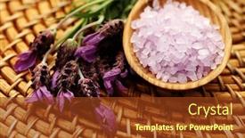 Presentation with lavender - Presentation theme enhanced with lavender-bath-salt background and a tawny brown colored foreground