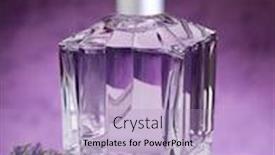  Presentation with essence - PPT theme consisting of lavender essence background and a light blue colored foreground