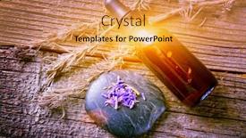  Presentation with essential oil - Audience pleasing theme consisting of lavender-essential-oil-with-lavendula backdrop and a yellow colored foreground