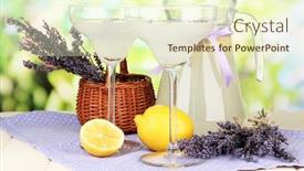  Presentation with lemonade - Amazing slide deck having young successful businessman in suit posing with dumbbells over grey background copy space backdrop and a dark gray colored foreground