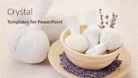  Presentation with stamps - Theme featuring lavender-massage-stamps-with-dry background and a lemonade colored foreground