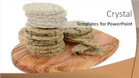  Presentation with welsh - Audience pleasing slides consisting of flaver - laverbread savoury biscuits backdrop and a white colored foreground