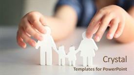  Presentation with child adoption - PPT layouts featuring law - child holding figure in shape background and a lemonade colored foreground