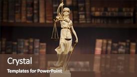  Presentation with judge - Amazing PPT layouts having law - judge gavel and scales backdrop and a tawny brown colored foreground