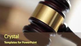 Presentation with courtroom - Presentation theme consisting of law - judges hitting wooden gavel background and a tawny brown colored foreground