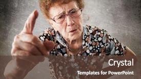  Presentation with instruction - Cool new slide deck with law - scolded the old woman senior backdrop and a tawny brown colored foreground