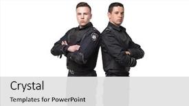  Presentation with force - PPT theme enhanced with law - special force troops with gun background and a white colored foreground