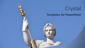  Presentation with law - Colorful theme enhanced with law and its scepter backdrop and a teal colored foreground