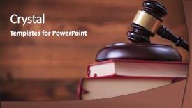  Presentation with law books - PPT layouts having law and justice concept books background and a tawny brown colored foreground