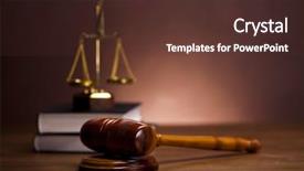  Presentation with justice - Presentation with law and justice concept gavel background and a tawny brown colored foreground