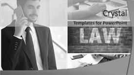  Presentation with notary - Colorful slides enhanced with law and notary theme backdrop and a light gray colored foreground