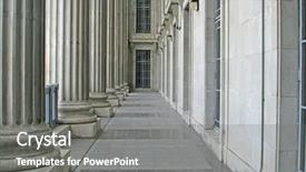  Presentation with supreme court - Slide set featuring pillars in the supreme court background and a gray colored foreground