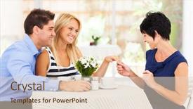  Presentation with weight loss woman showing - Beautiful PPT theme featuring law attraction - happy young woman with fiance backdrop and a lemonade colored foreground