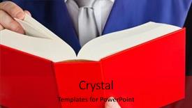  Presentation with court gavel - Presentation theme enhanced with law book in court gavel background and a  colored foreground