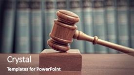  Presentation with law case - Slide set consisting of law case - gavel of a judge background and a violet colored foreground