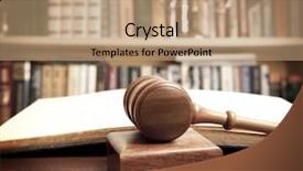  Presentation with law case - Slides having law case - gavel of a judge background and a coral colored foreground