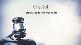  Presentation with law - Slide deck consisting of law-concept-image-gavel-set background and a sky blue colored foreground