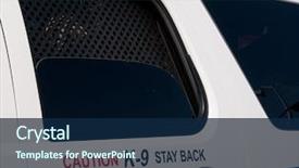  Presentation with enforcement - Presentation design consisting of law enforcement k-9 unit background and a navy blue colored foreground