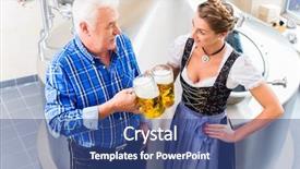  Presentation with food law - PPT layouts consisting of law food industry - brewer and woman toasting background and a  colored foreground