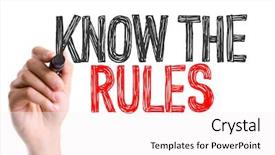  Presentation with unemployment unemployed hand cut word - Cool new PPT theme with law inforcer - hand with marker writing backdrop and a white colored foreground