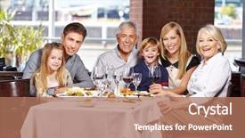  Presentation with family law - PPT theme having law kids - happy family with children background and a coral colored foreground