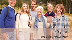  Presentation with generation family farm - Colorful presentation enhanced with law nature - multi-generation family outdoor portrait backdrop and a lemonade colored foreground