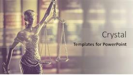  Presentation with law books - Slide deck featuring law-office-banner-concept-image background and a mint green colored foreground