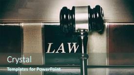 Presentation with law books - Beautiful presentation theme featuring law-or-law-books backdrop and a ocean colored foreground