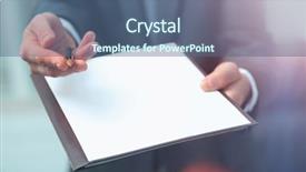  Presentation with contract - Cool new presentation theme with law sales - agent offers to sign backdrop and a ocean colored foreground