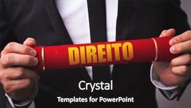  Presentation with law school - PPT theme featuring law school in portuguese background and a  colored foreground