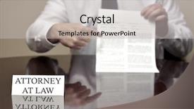  Presentation with litigation - Amazing presentation design having law sitting at desk hold backdrop and a  colored foreground