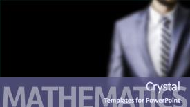  Presentation with business mathematics - Slide deck consisting of law social class - business man pointing to black background and a  colored foreground