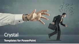  Presentation with question marks - Amazing slide set having law sports - businessman with question marks running backdrop and a dark gray colored foreground