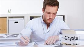  Presentation with law books - Slide deck having law student with mandy books background and a lemonade colored foreground