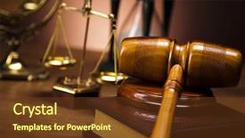  Presentation with mallet - Slides enhanced with rules - law theme mallet of judge background and a tawny brown colored foreground