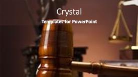  Presentation with mallet - Presentation theme having law theme mallet of judge wooden gavel background and a tawny brown colored foreground