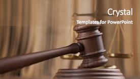  Presentation with mallet - Slide set having criminallaw - law theme mallet of judge background and a coral colored foreground