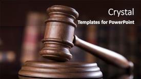  Presentation with mirror reflection - Beautiful presentation theme featuring law-theme-mallet backdrop and a wine colored foreground