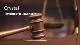  Presentation with law books - PPT theme enhanced with law theme mallet background and a tawny brown colored foreground