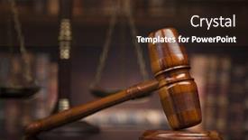  Presentation with mallet - Amazing presentation design having law theme mallet of the judge justice scale books wooden desk backdrop and a wine colored foreground