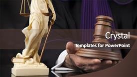  Presentation with mallet - Presentation design with law theme mallet of the judge wooden desk scales of justice background and a tawny brown colored foreground
