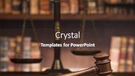  Presentation with mallet - PPT layouts having law theme mallet background and a tawny brown colored foreground